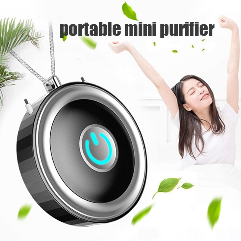 Mini USB Tragbare Halskette Luftreiniger Persönliche tragbar Luft Luftreiniger Negativ Ionen Keine Strahlung Geräuscharm für Erwachsene Luft Reiniger