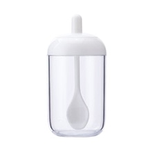 Kreative Küche Gewürz Glas Gestell Kunststoff Krug würzen Töpfe Salz Dosen Gewürz Lagerung Container Pfeffer Würzen Mit Löffel