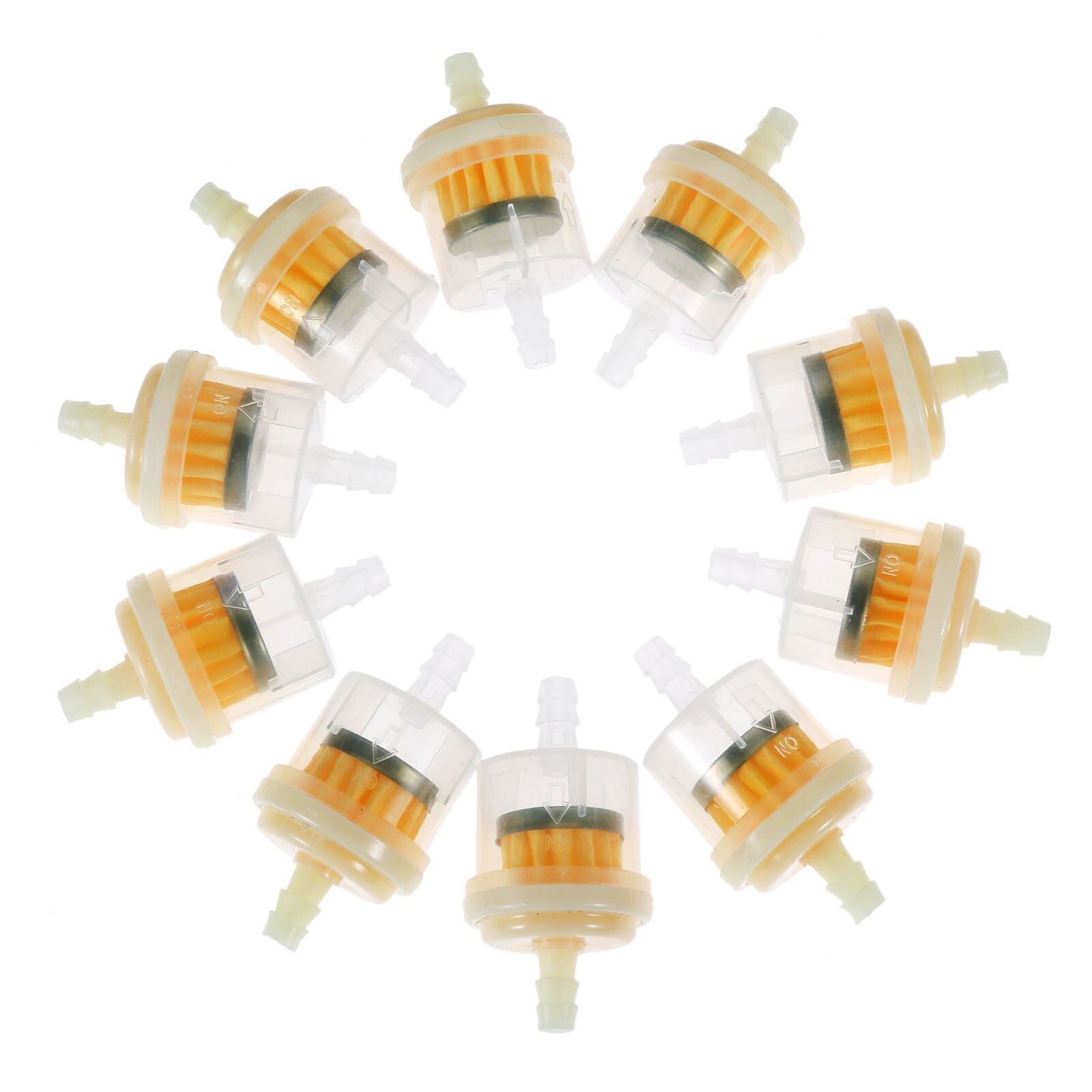 10Stck Universal- Inline Gas/Kraftstoff Filter 5mm-6mm Für Rasenmäihr Kleine Motor- Auto Zubehör motorrad Zubehör Öl Filt