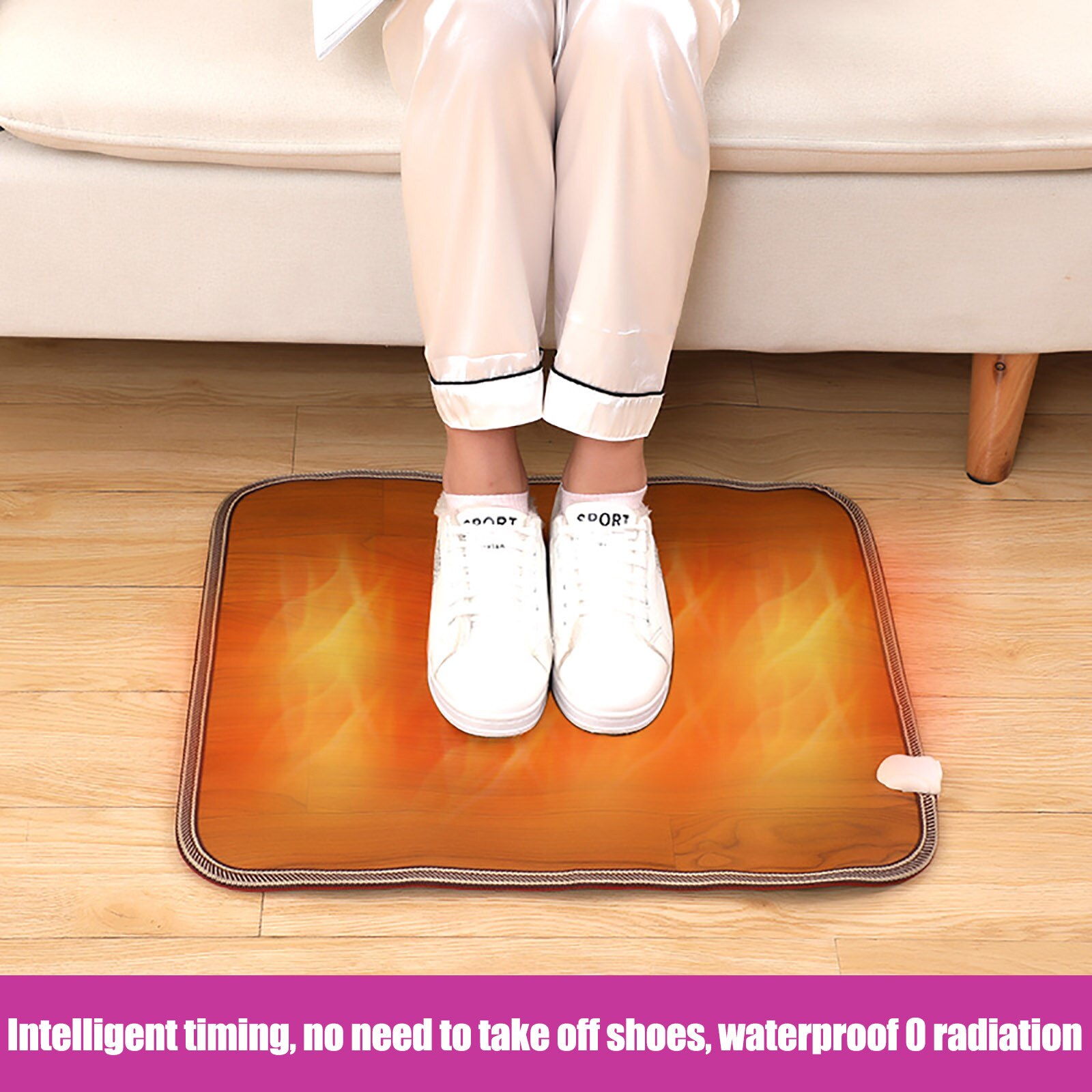 Elektrische Heizung Fuß matt Wärmer Elektrische Heizung Pads Wasserdichte Füße Bein Wärmer Teppich Thermostat Erwärmung Werkzeuge 220v # db4