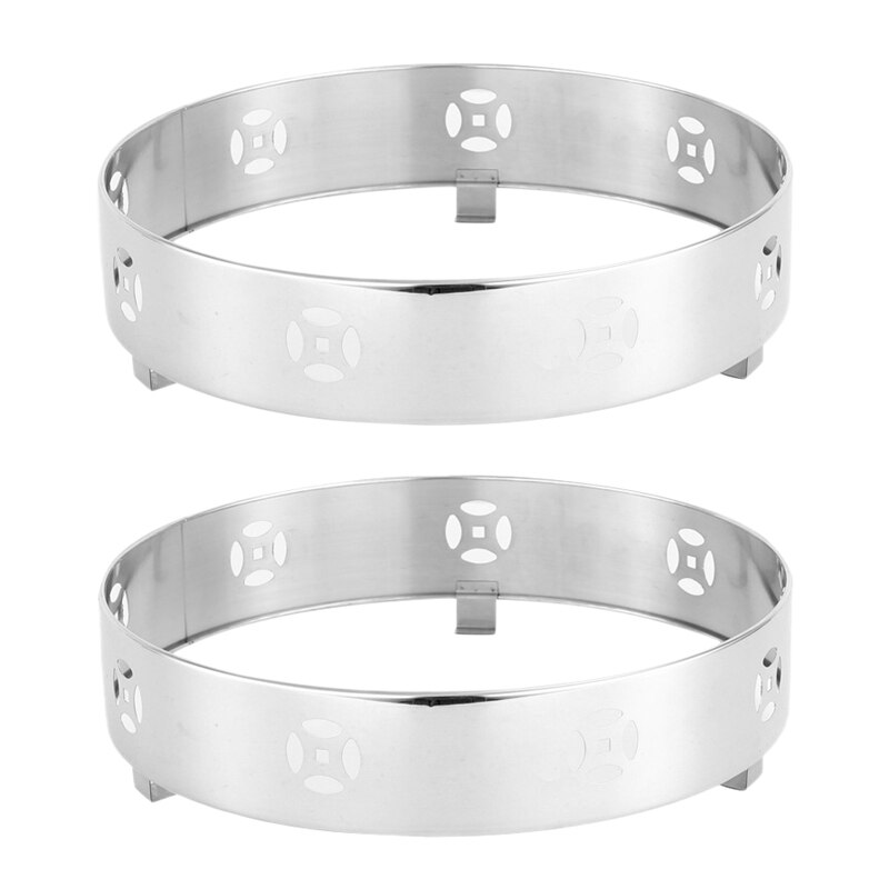 2Stck wok Befestigung Kohlenbecken Feuer Korb Gas-kochfelder Ring Unterstützung Befestigung Ring Gas Herde wok Ring Topf Stehen Pfanne Halfter