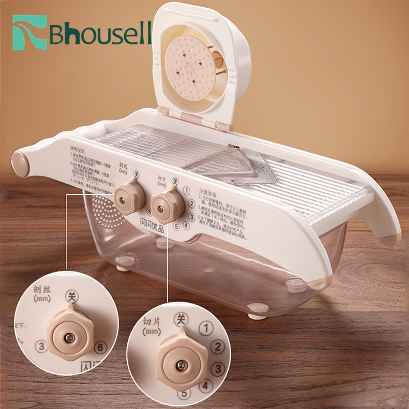 NEUE Multifunktions Gemüse Cutter Einstellbare Lebensmittel Schneidemaschine Dicer schöner Obst Schäler Zerhacker Cutter Reibe Küche Zubehör