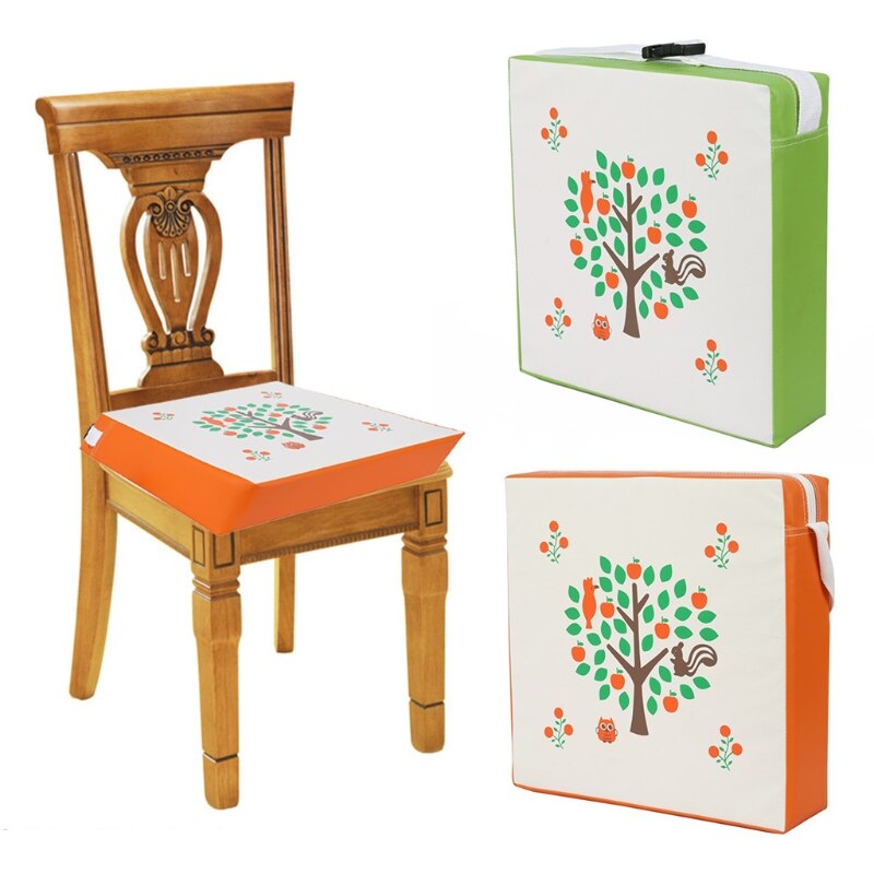 freundlicher Erhöht Stuhl Pad Baby Essen Kissen Einstellbar Abnehmbar PU Leder Wasserdicht Hochstuhl Sitz Booster