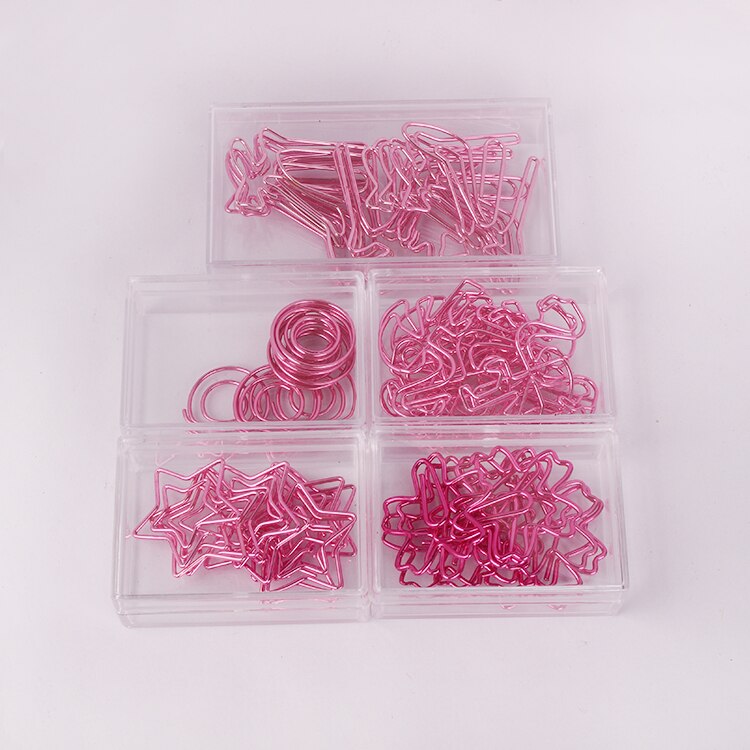 Rosa Karikatur Liebe Große Größe Lesezeichen Shool Stationäbetreffend Büro Clip Büroklammern Metall Clip Metall Schreibwaren Flamant Rose paperclip