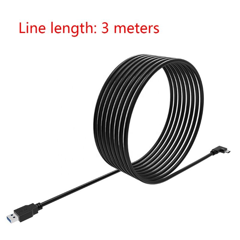 3m L-förmigen USB C Linie Daten Transfer Ladekabel für Oculus Suche VR Kamera 7XED