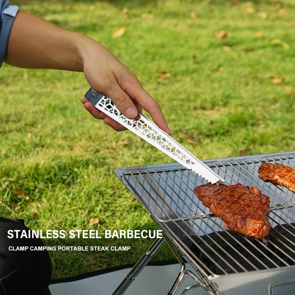 Küche Zangen nicht Unterhose Nudeln Salat Edelstahl Für Kochen Tragbare Rostfrei Steak draussen Camping Multifunktions Hause