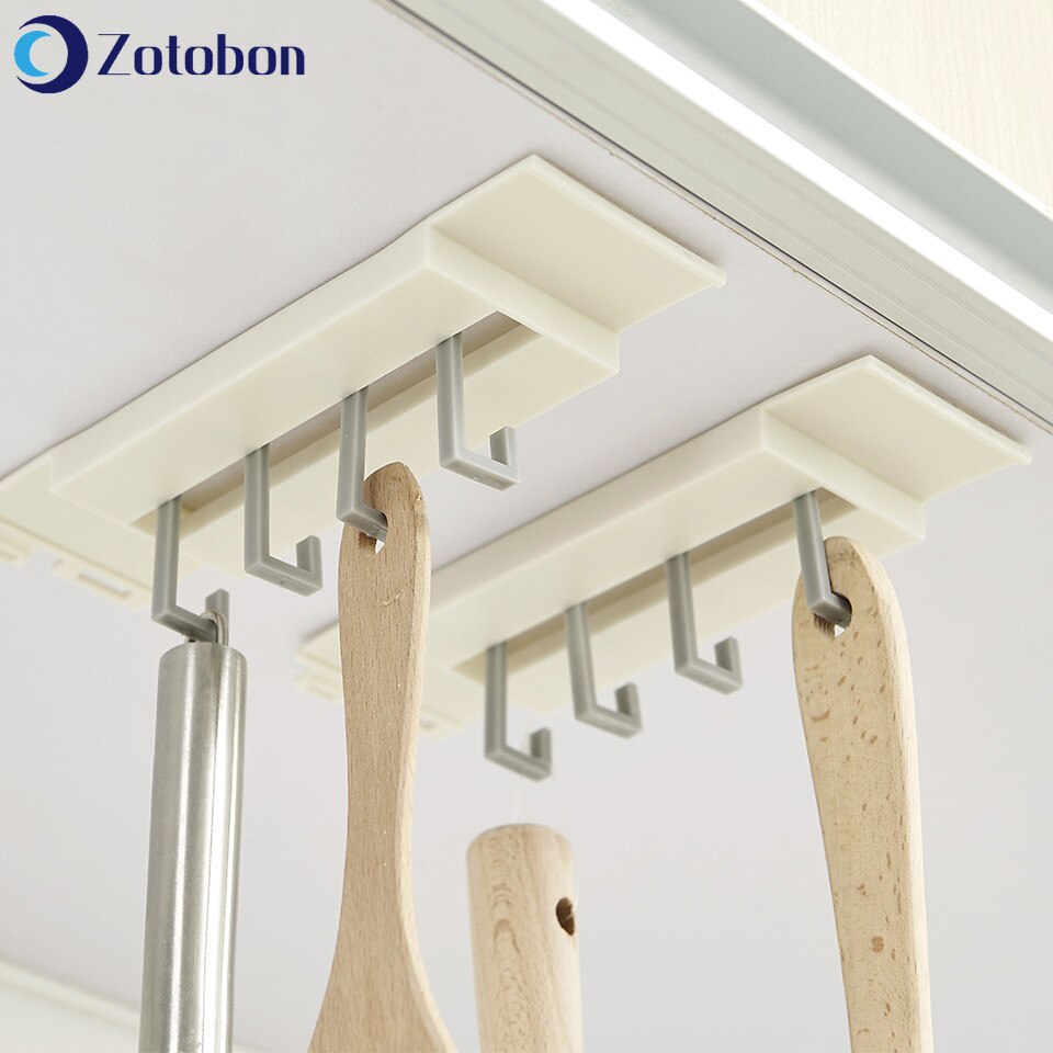 ZOTOBON Zauberstab Starken Haken Stock Haken Schlecht Mantel Ecke Haken Küche Liefert Ohne Stanzen Kreuz Mantel Kleid Hütte Haken M55