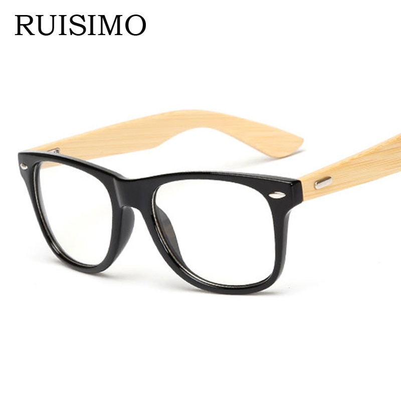 Klassische retro Linse Streber holz Brille rahmen Männer Frauen Brillen Optische Brillen Brillen für frauen männer