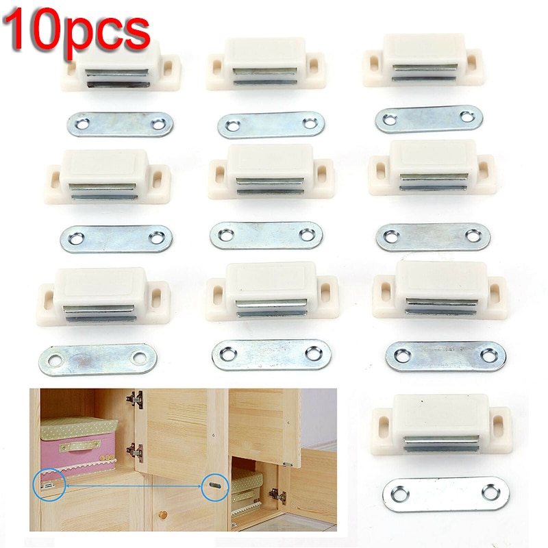 10 stücke Magnetische Tür Fangen Stopper Für Küche Schrank Schrank Schrank Magnet Tür Fangen