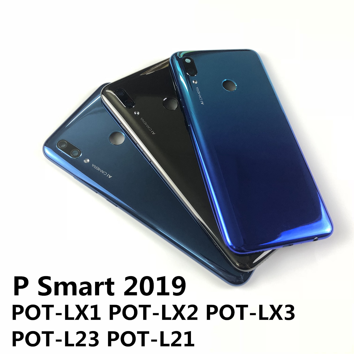 Für Huawei P Clever Topf-LX1 Topf-LX2 Topf-LX3 Topf-L23 Topf-L21 Gehäbenutzen Batterie Abdeckung Zurück Abdeckung und Energie Volumen Tasten