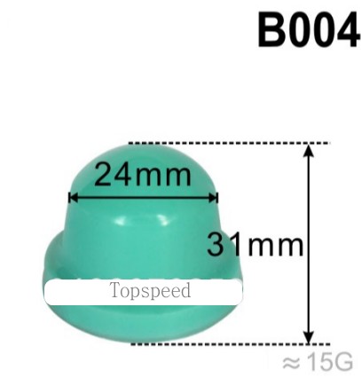 24mm Durchmesser Runde silikon gummi Pad kopf für Pad druckmaschine Pad drucker holz Basis