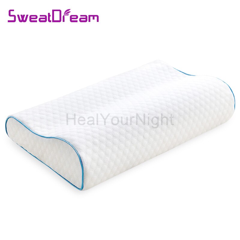 Weiß Speicher Schaum Kissen für Schlafen Bett Kissen für Hals Schmerzen Orthopädische Kissen Massage Zervikale Schutz für Schlafzimmer Kissen
