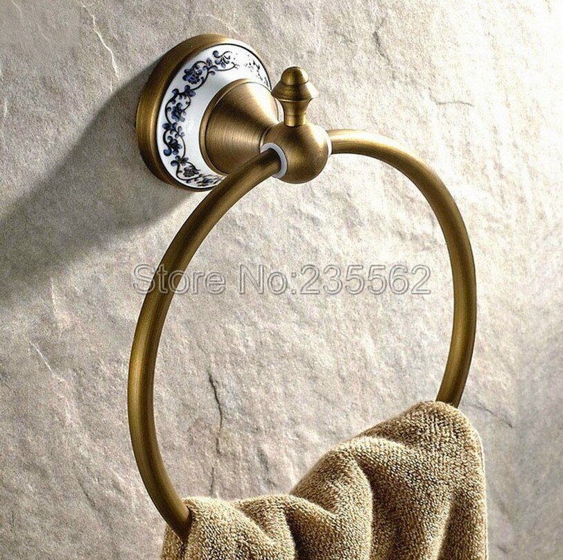 Schlecht Handtuch Halfter Solide Durcheinander Zauberstab-Montiert Runde Antike Durcheinander Handtuch Ring Lba401