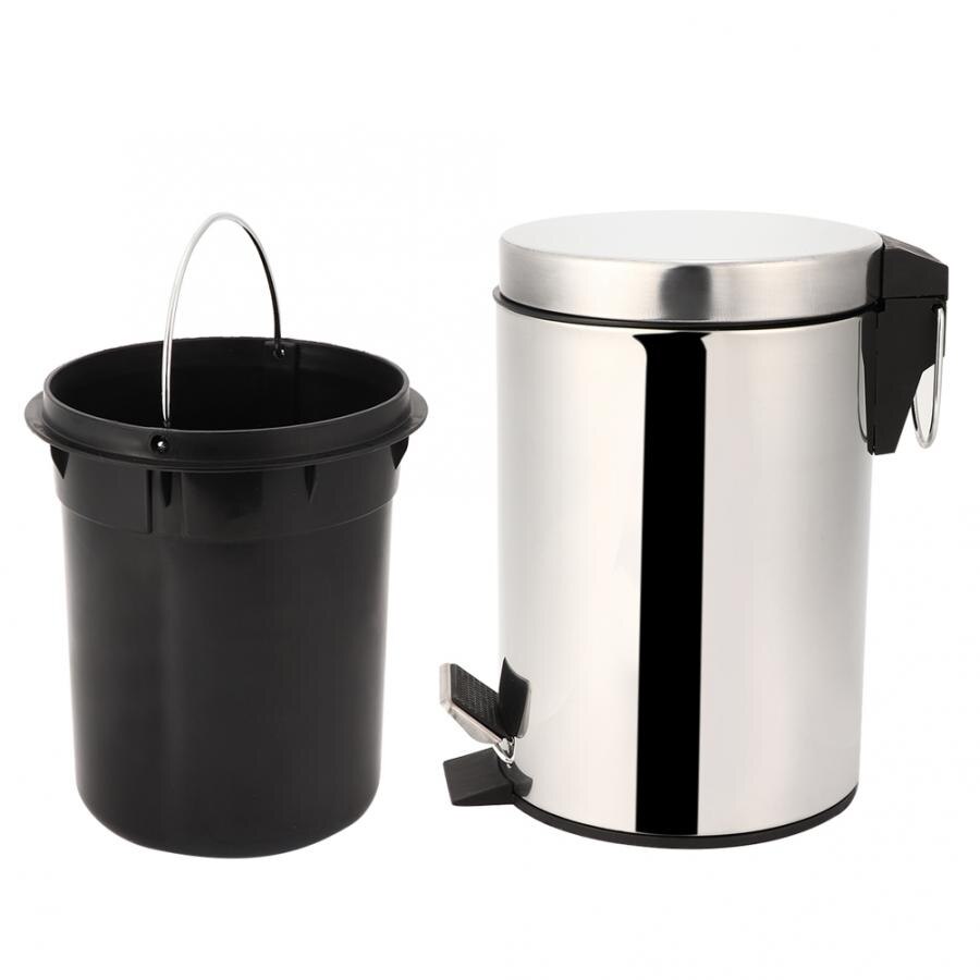 Wärmer 3L Haushalt Edelstahl Schritt Pedal Mülleimer Mülleimer Müll Müll Behälter Container rubinetto Profi vasca