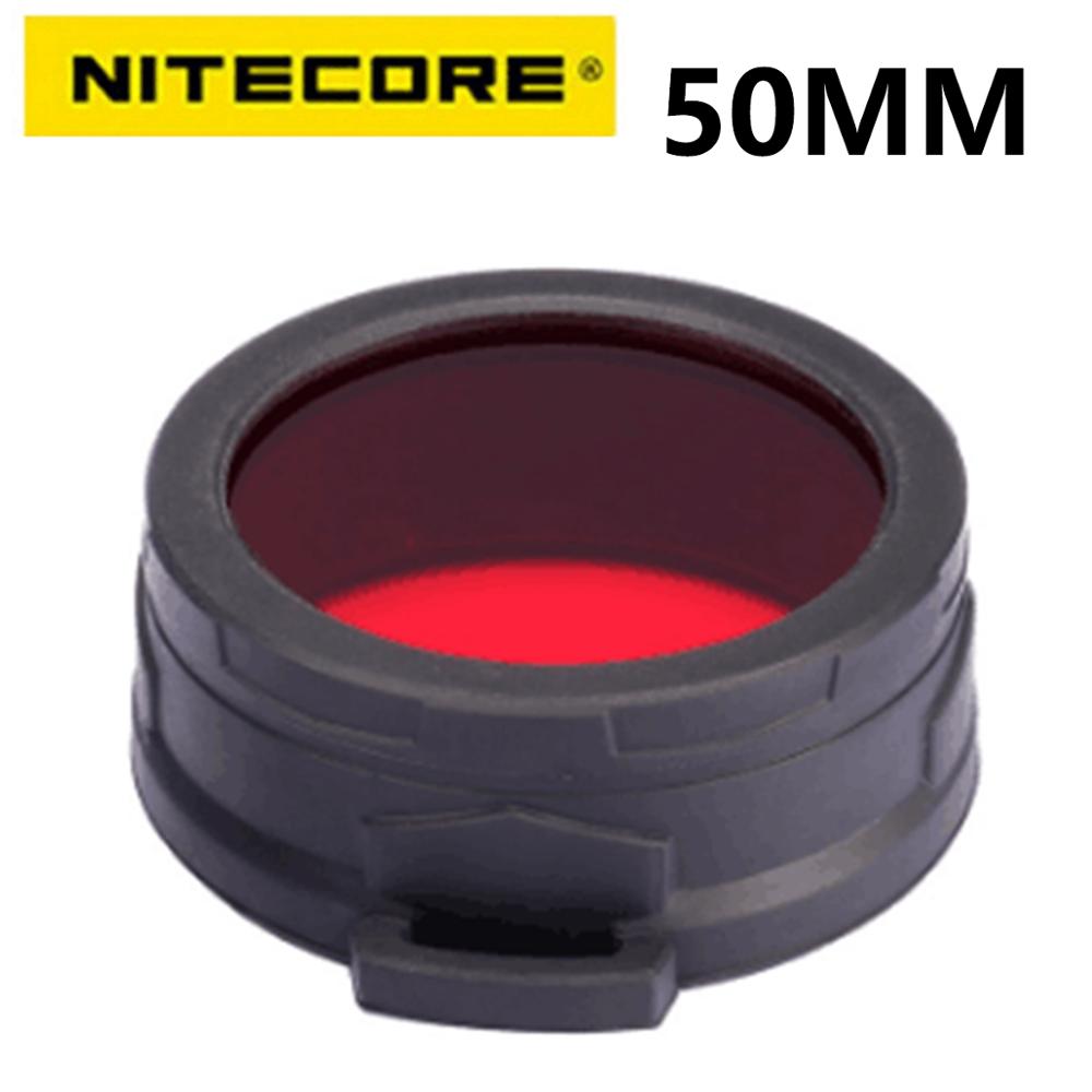 Nitecore NFR50 NFG50 Mehrfarben Taschenlampe Filter 50mm Geeignet für Taschenlampe mit Kopf von 50MM