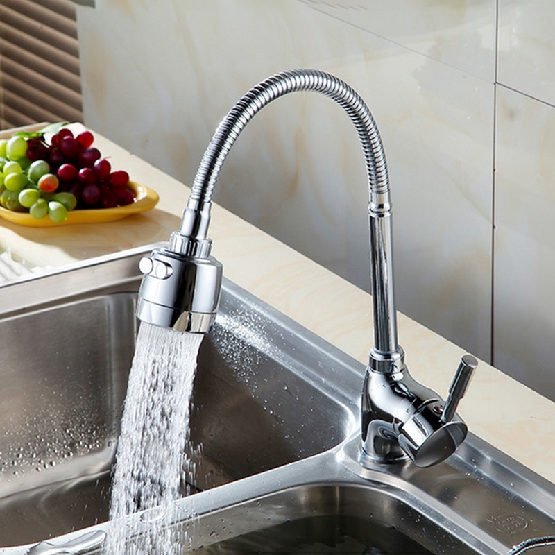 Universal- Rotierenden Spitze Drei-Weg und Kalten Wasser Wasserhahn Küche Waschbecken Wasserhahn Küche Werkzeuge Für Waschen Gemüse