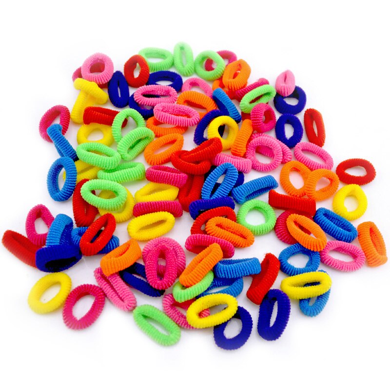 200 Stck Art freundlicher Haar Halfter Nette Gummi Haar Band Gummibänder Haar Seil Zubehör Mädchen Charme Krawatte Gummi Für