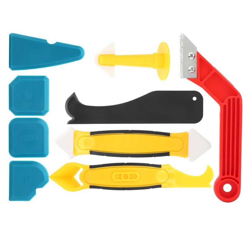 Garten werkzeuge sicherheit handschuhe/einstellen Abdichten Finisher Werkzeug Multi-Funktionale Silikon-dichtstoff Spachtel Schaber Füllstoff Bausatz handschuhe