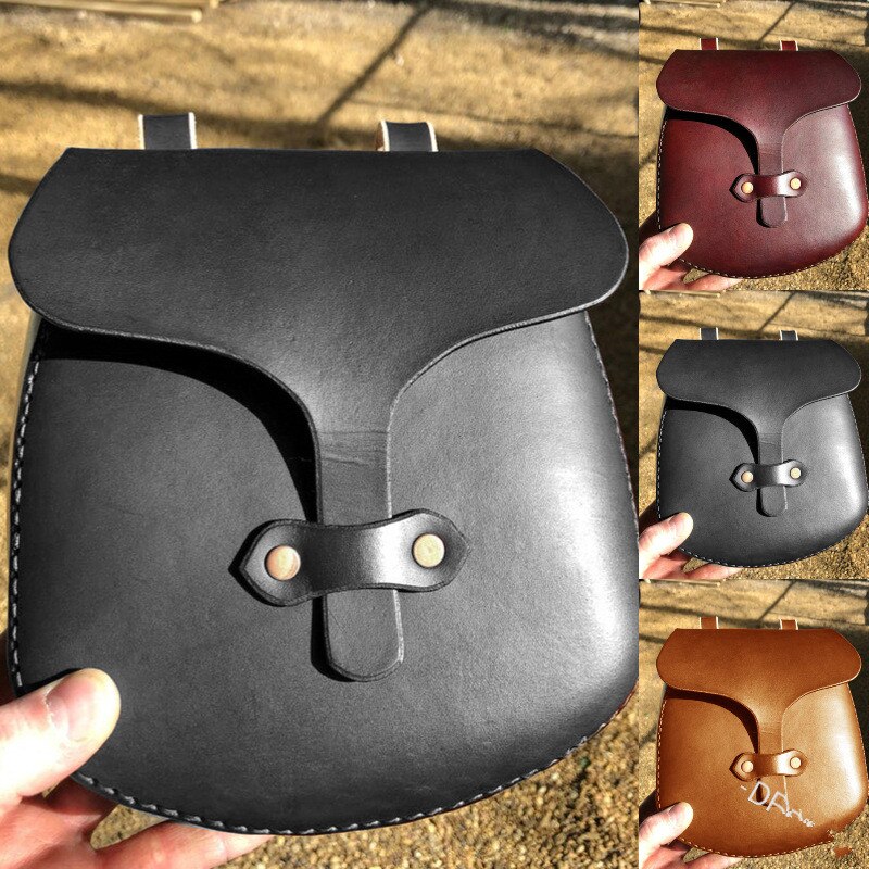 Mittelalterlichen Tasche Tasche Wikinger Gürtel Leder Brieftasche Männer Frauen Steampunk Ritter Pirat Kostüm Antike Getriebe Zubehör Cosplay Erwachsene