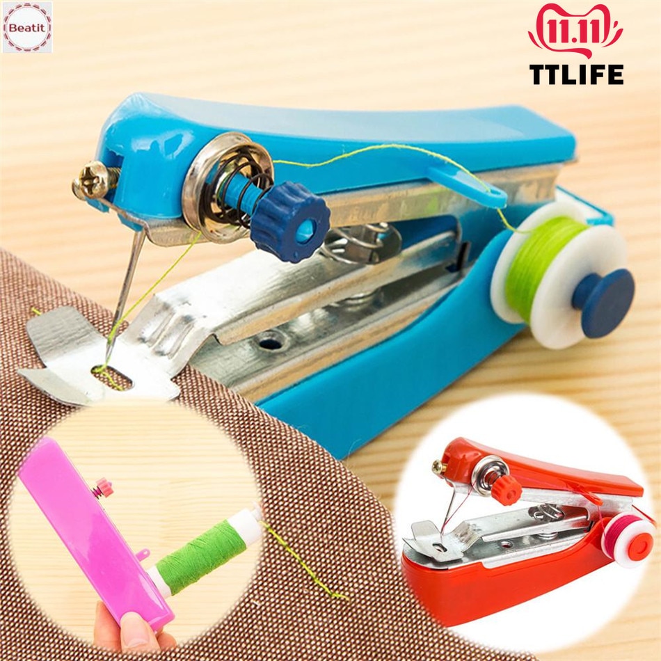 TTLIFE Mini NäHenne Maschinen Hand kabellos Kleidung Nützliche Tragbare NäHenne Maschinen Handarbeit Werkzeuge Zubehör
