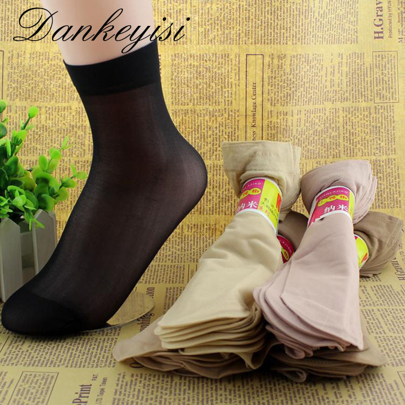 20 teile/los Frauen Sommer Socken Frauen Kristall Kurze Socken Für Frau Weibliche Elastische Nylon Socken &Ampere; Strumpfwaren