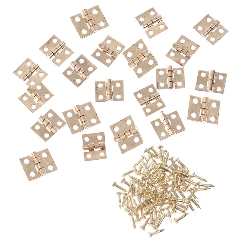 Heißer 20 teile/los Mini Schrank Scharniere Möbel Armaturen Dekorative Kleine Tür Scharniere für Schmuck Kasten Möbel Hardware- 8mm * 10mm