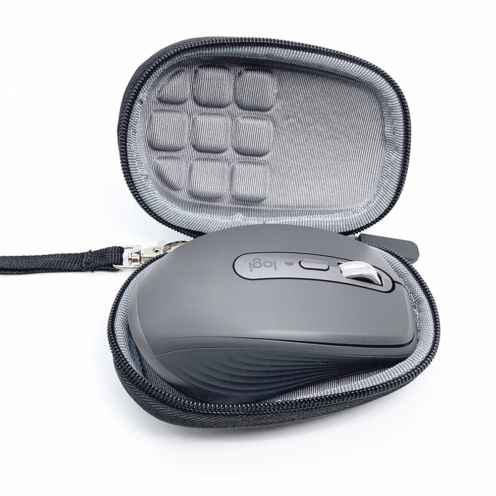 Tragbaren Koffer für Logitech MX Überall 3 Maus Wasserdicht Stoßfest EVA Reise Lagerung Tasche Nylon + EVA fallen