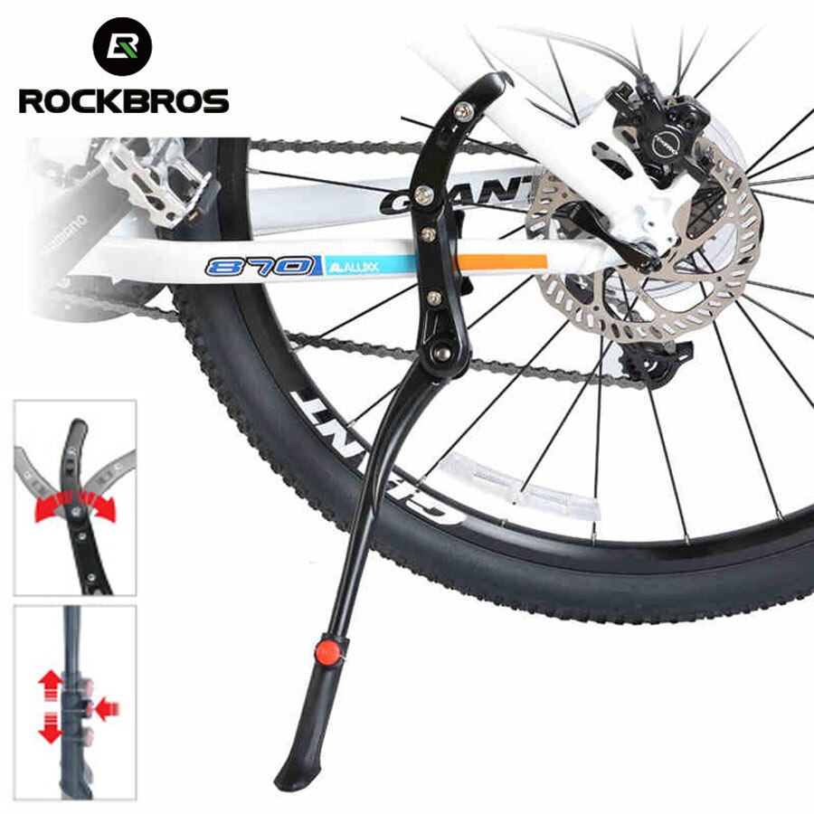 ROCKBROS Fahrrad Fahrrad Ständer Parkplatz Gestell MTB Fahrrad Unterstützung Seite trete Stehen Verstellbare Fuß Klammer 24-29 ''Fahrrad zubehör