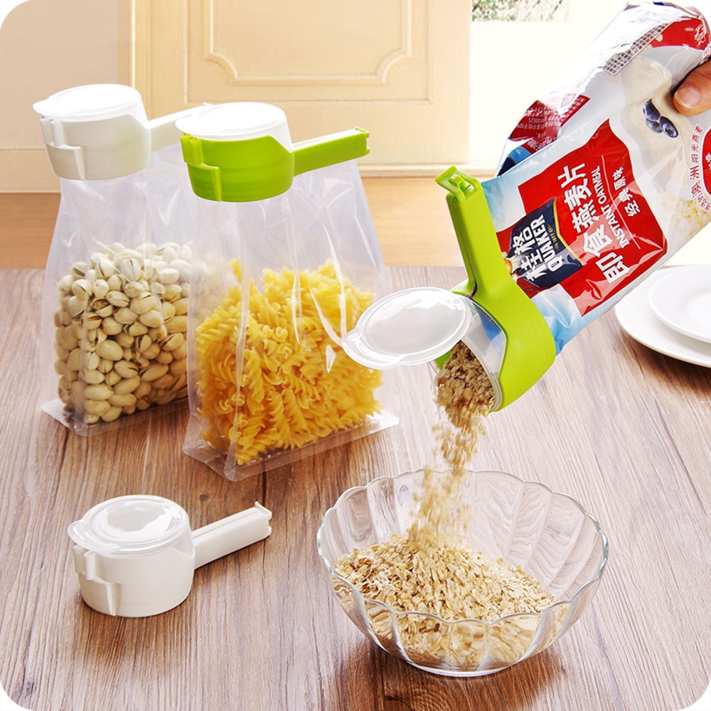 Dichtung Gießen Lebensmittel Lagerung Tasche Clip Snack Dicht Clip Frisch Halten Versiegelung Klemme Kunststoff Helfer Lebensmittel Schoner Reise Küche Spielereien