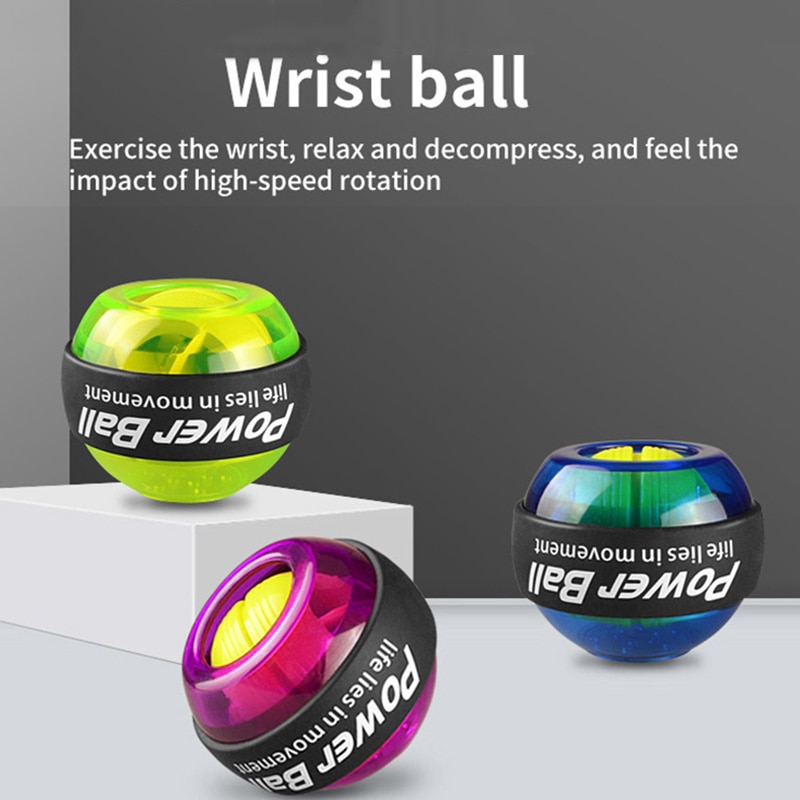 LED Handgelenk Ball Trainer Gyroskop Fitness Handgelenk-stärkungsmittel-Ball Energie Ball Arm Trainer Powerball ÜSpund Maschine Fitnessstudio Fitness Ausrüstungen