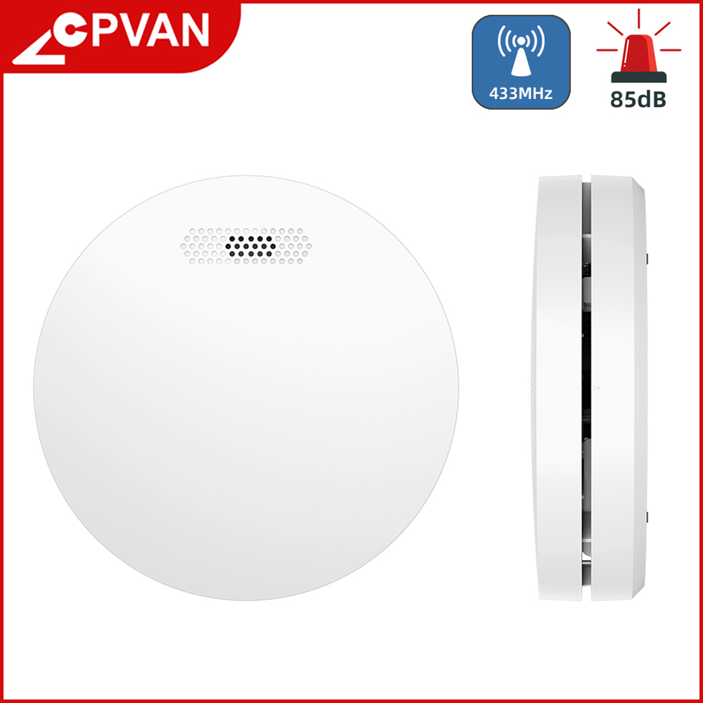 CPVAN 433MHZ Interlink Rauchmelder Sensor Mit CE/TÜV Zustimmung Heimat Sicherheit Photoelektrische Rauchmelder Feuer Alarm