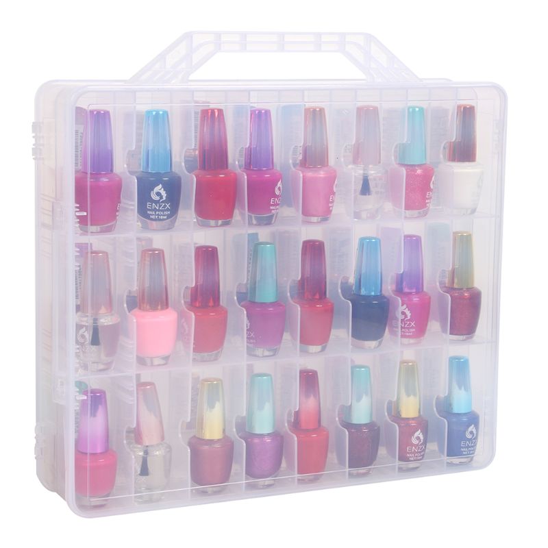 Universal- Nagellack Halfter Organizer für 48 Flaschen Einstellbare Teiler Raum Halten ihre Schreibtisch sauber und ordentlich