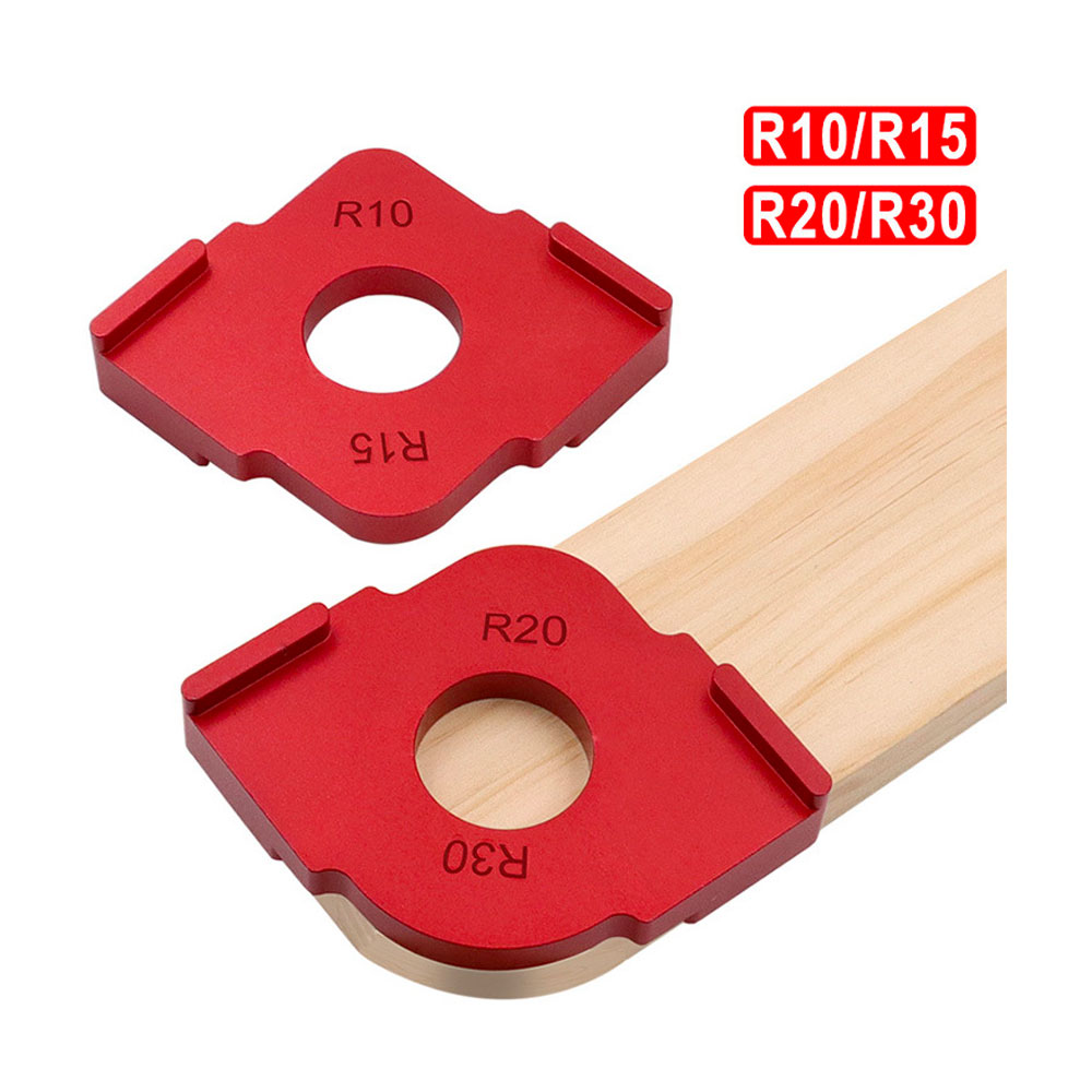 2Stck Aluminium Legierung Radius Jig Router Vorlagen Radius Schnell-Jig Router bisschen Vorlagen Für Routing Abgerundete Ecke R10 r15 R20 R30