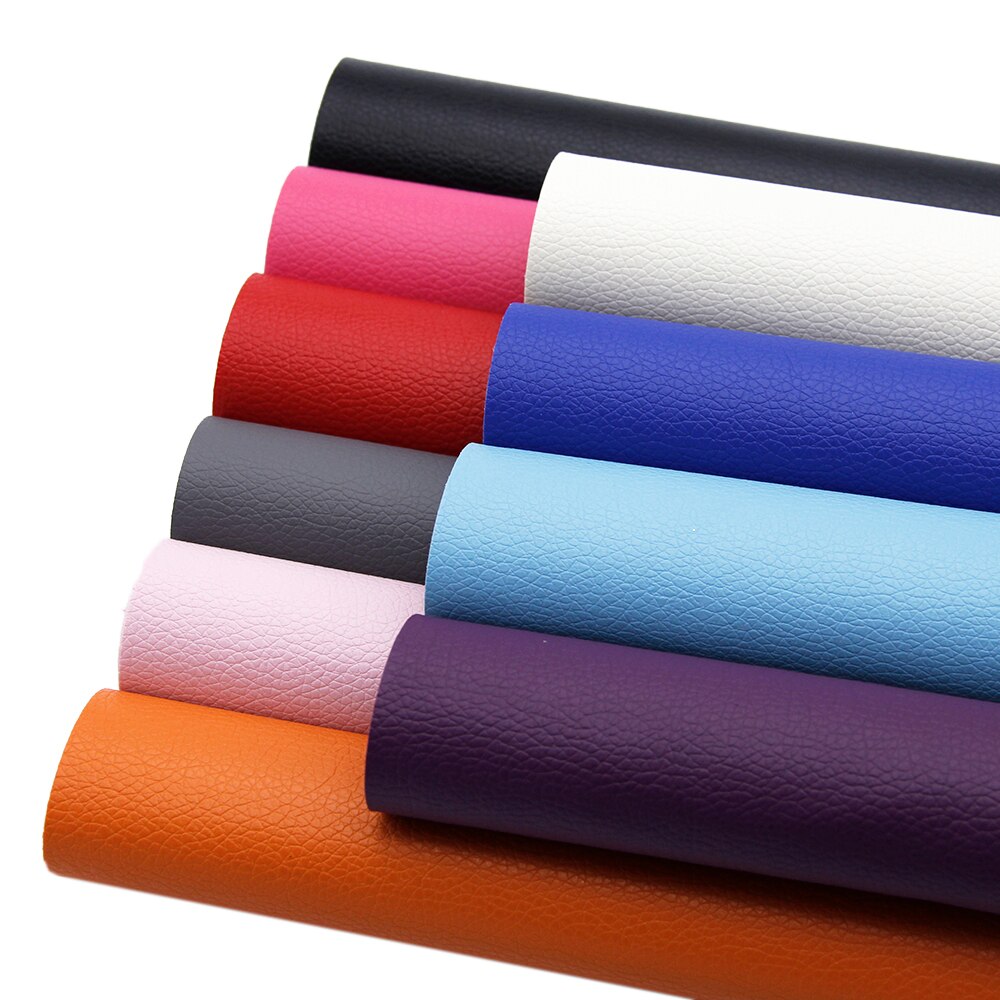 10 teile/satz schlicht Farbe Litschi aufbringen Faux Synthetische Leder Stoff einstellen ,DIY handgemachte materialien für handtasche schuhe, 1Yc6730