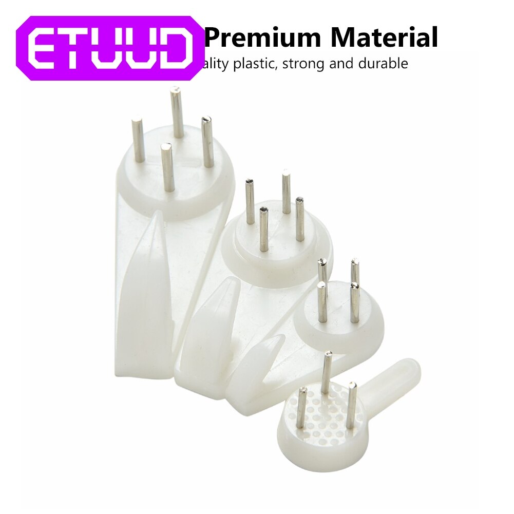 60 stücke Weiß Malerei Foto Rahmen Haken Kunststoff Unsichtbare Zauberstab Haken Montieren Foto Bild Nagel Haken Aufhänger Spiegel Hängen KleiderbüGel