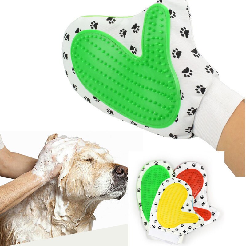 Hundesalon Handschuh Deshedding Pinsel Handschuh Katze Haar Entfernung Handschuhe Pinsel Kämme Katze Hund Massage Kämme Haustier Liefert Haustier Zubehör