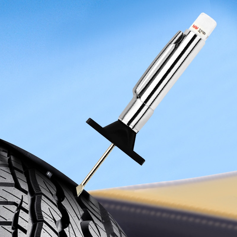 Reifen aufbringen Tiefe Lineal 25mm Reifen Tiefe Messgerät aufbringen Lineal treten markieren Lauffläche Stift Auto werkzeuge Auto Messung werkzeuge