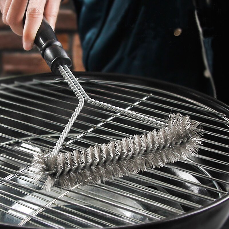 Küche churrasco Kebab Grill Ich bin freien Grill Bausatz Reinigung Pinsel Edelstahl Kochen Grill Spielereien Pinsel barbacoa