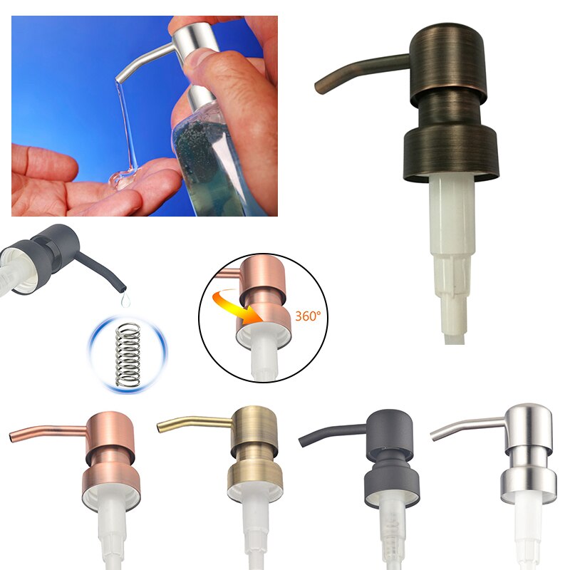 Seife Spender Seife Pumpe Düse Kopf Pumpe Kopf Metall Spender Ersatz Seife Pumpe Nachfüllung-Werkzeug Flüssigkeit Lotion Flasche Vogel Kopf