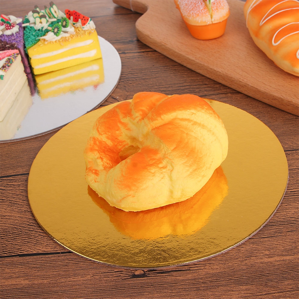 8/10/12 zoll Kuchen Tablett Runde Kuchen Bretter Lebensmittel Klasse Gold Karte Bord Backen Kuchen Harte Papier Pad Backen, der Werkzeug Praktische