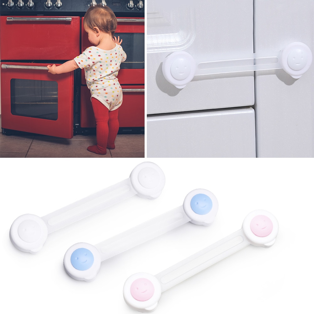 50 teile/los Baby Tür Schrank Schublade Sicherheit Schlösser Kleinkind Schrank Sicherheit Sperr Professionelle Beschützer freundlicher Hause Kunststoff Riemen