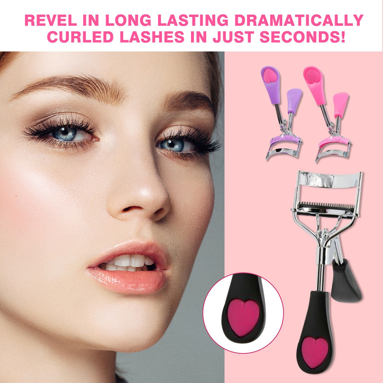 Profi wimpern curler schönheit machen-hoch kräuseln wimpern curler faltbare metall wimpern pinsel kamm locken wimpern machen-hoch-Werkzeug