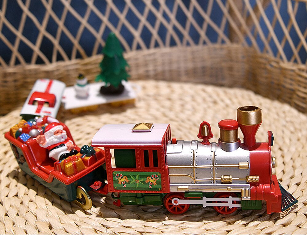 Zug einstellen Mit Lichter Und Klänge Weihnachten Zug einstellen Eisenbahn Spuren Batterie Betrieben Spielzeug Weihnachten Zug Für freundlicher #50