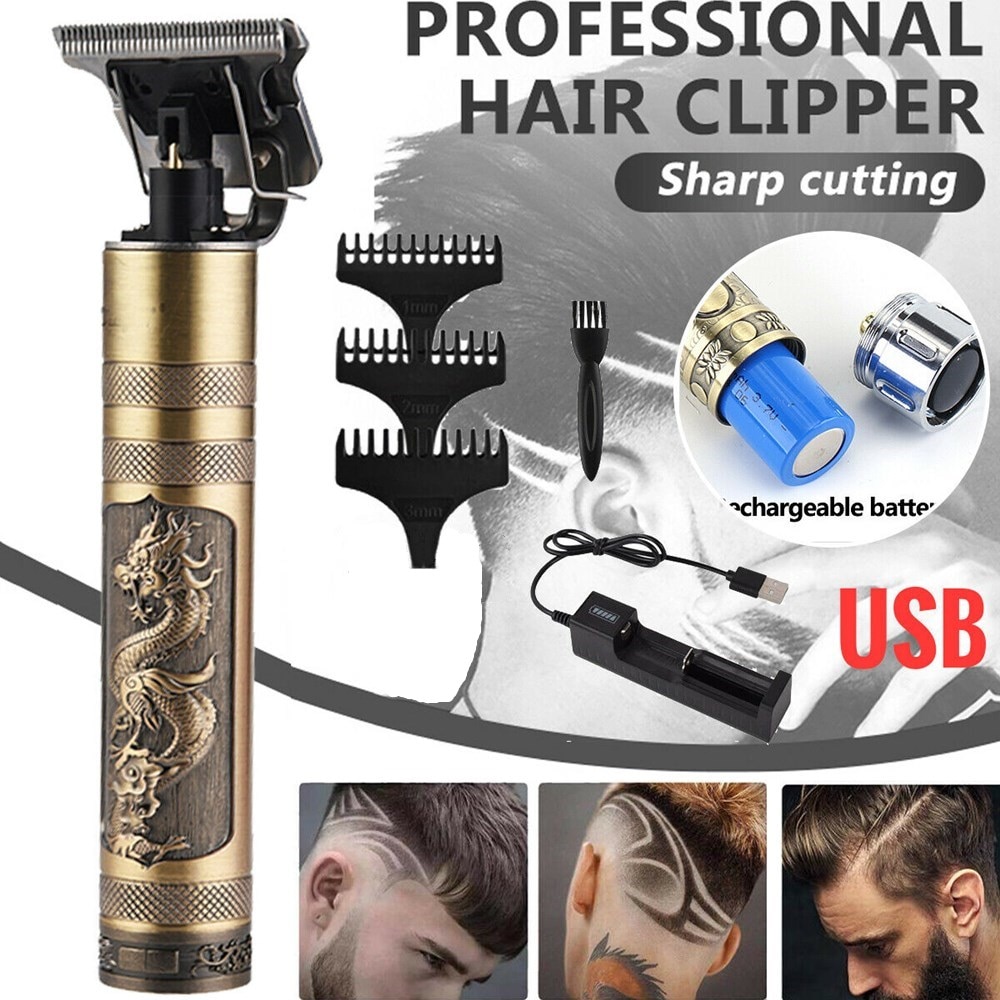 T9 kabellos Elektrische Haar Trimmer Professionelle Männer Haar Schneiden D8 T-Klinge Haar Haarschneidemaschine Bart Rasierer Trimmer