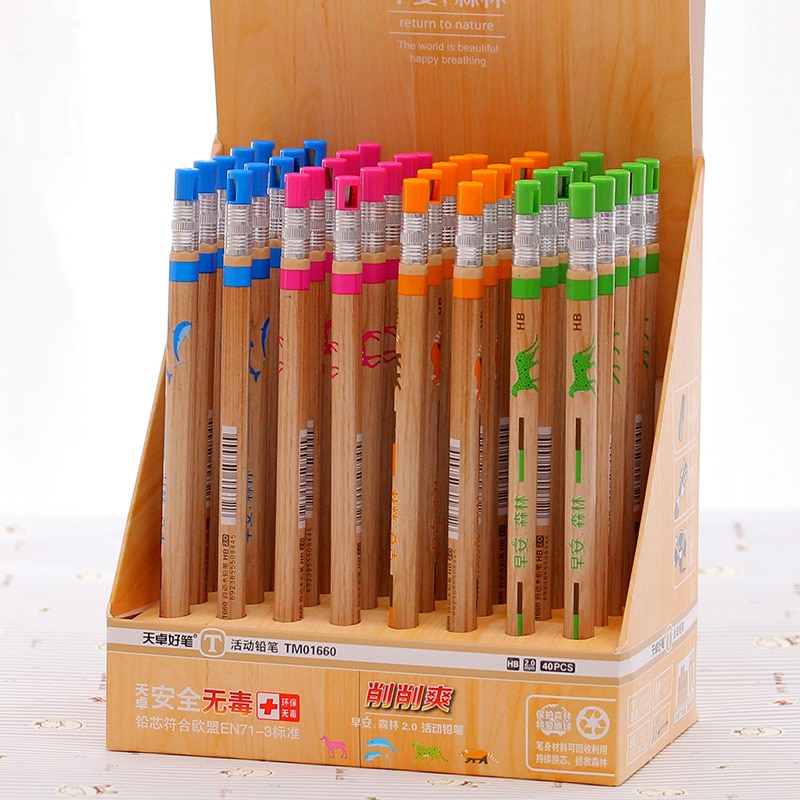 5 teile/los freundlicher mechanische bleistift schüler bleistift HB kreative schreibwaren mit bleistift spitzer Schüler schule büro liefert