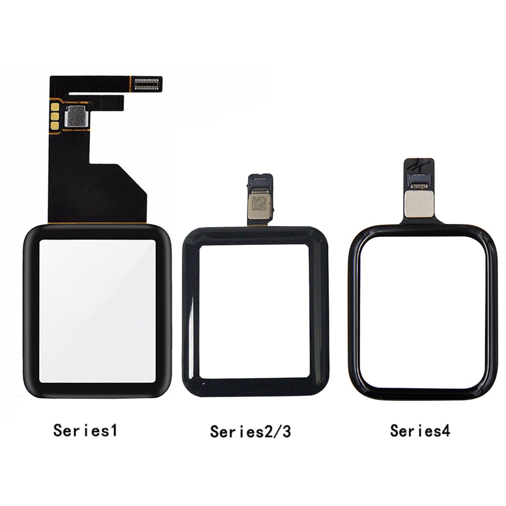 Für Apfel-Uhr Serie S1 2 3 4,38mm 42mm 40mm 44mm Vorne Äußehe Objektiv Digitizer bildschirm Glas Sensor berühren Tafel Mit biegen Kabel