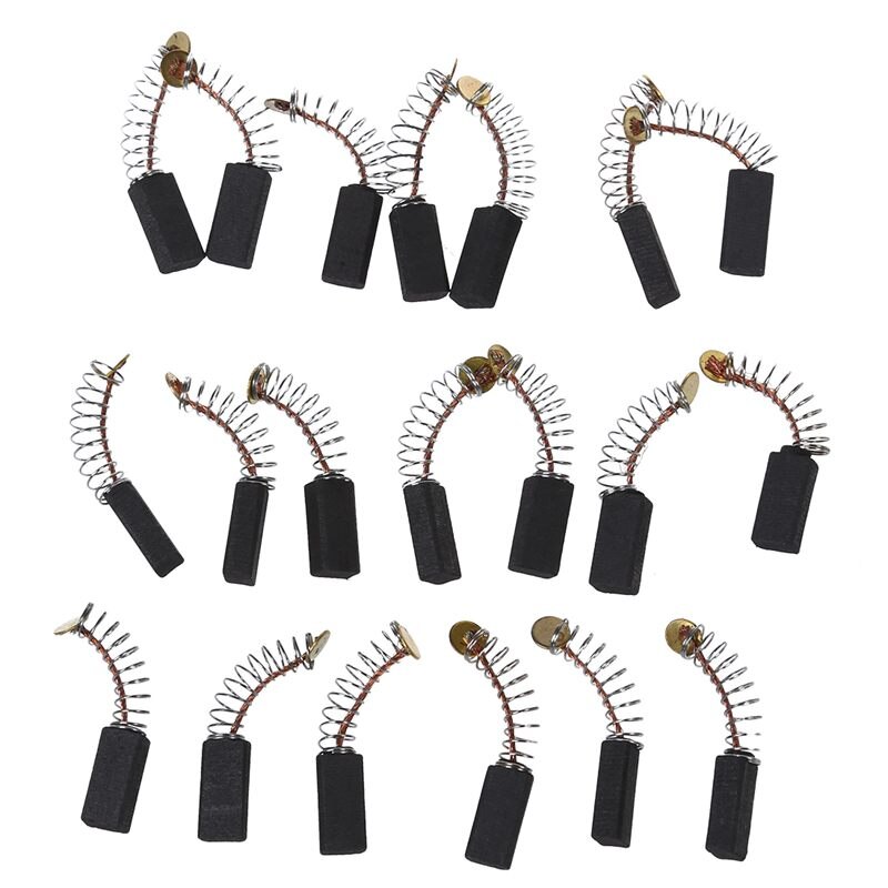 10 Paare 12,7x5,5x4mm Motor- Kohlebürsten für Bohrmaschine