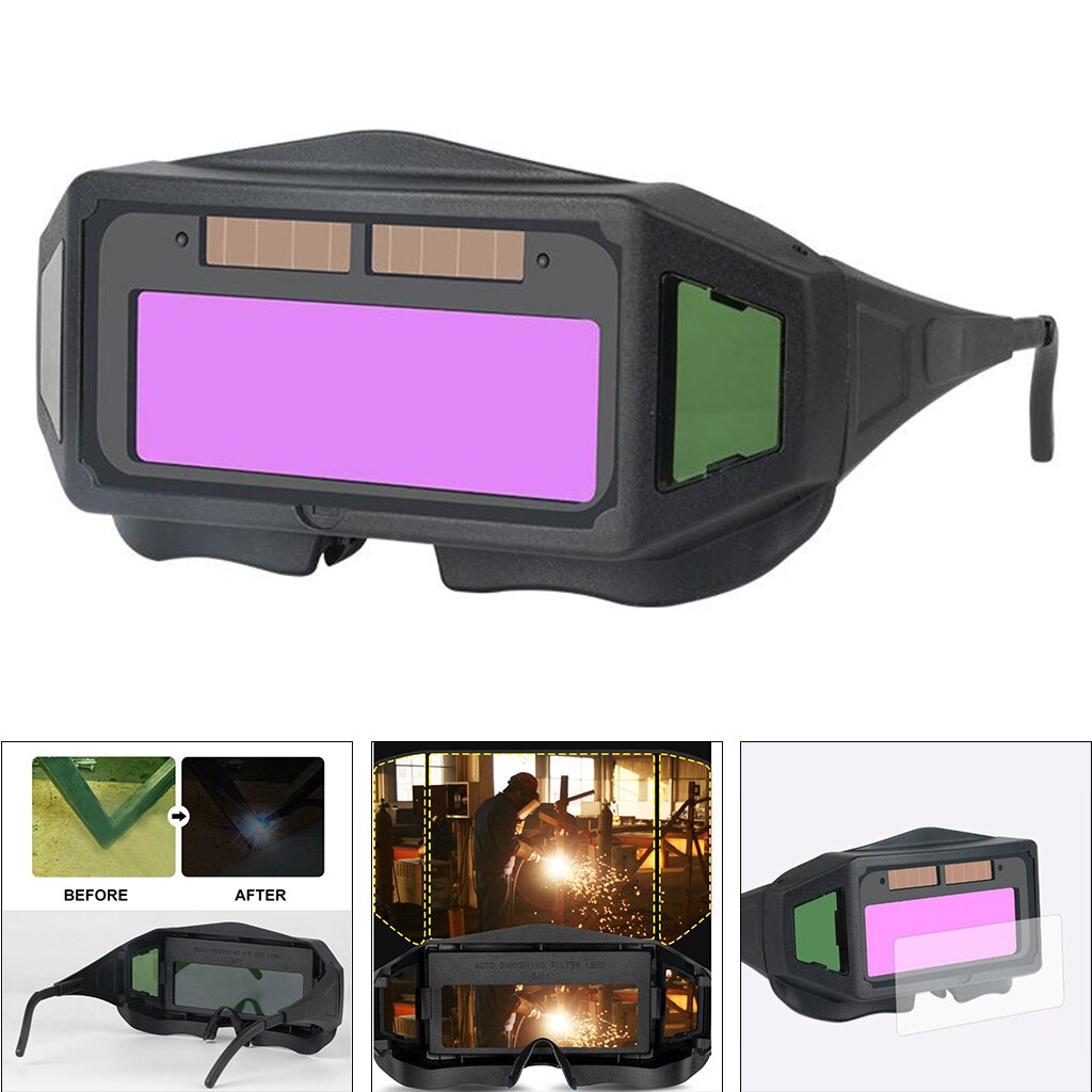 Schweißen Gläser Auto Verdunkelung Schweißen Brille Sicherheit Schweißen Brille Augen Gläser Werkzeug Schwarz Solar- Augen Gläser