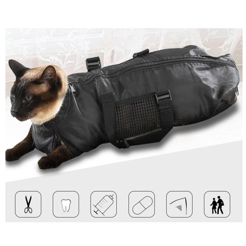Haushalt Praktische Tragbare Multi-Funktion Katze Tasche Zurückhaltung Tasche Katze Nagel Schnitt Sauber Schönheit Tasche Haustier Liefert Feste Tasche in UNS