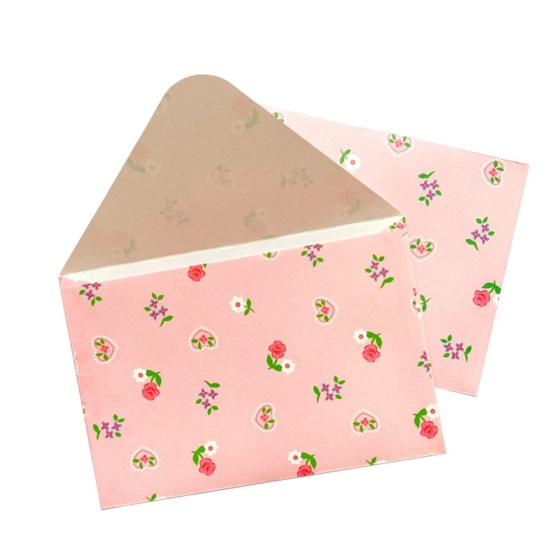 10 stücke Rosa Umschlag Blumen- umschlag Hochzeit einladungen Schreibwaren öffnen für mädchen Dekorative 16*11cm